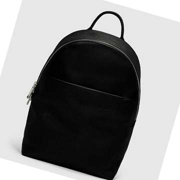 Men's Ecco Textureblock Full Backpacks Black | SG 682UZG